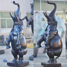 Estatua de la fuente del elefante de bronce del arte del metal de la alta calidad